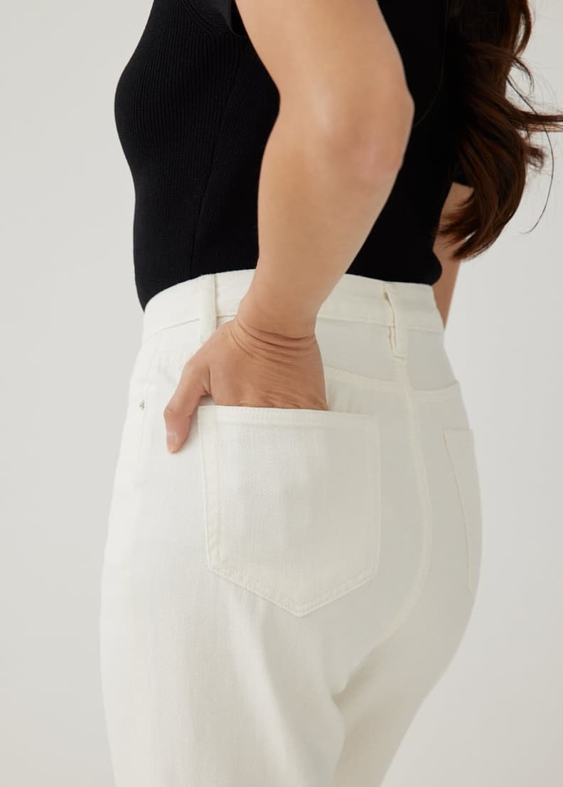Aurelie High Rise Straight Crop Jeans | Love, Bonito HK