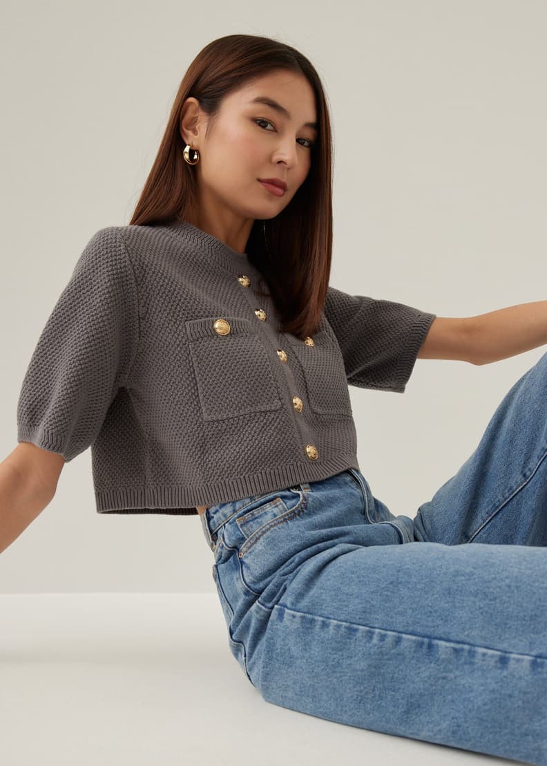 ⭐︎にか⭐︎ louren front botton knit tops front button knit tops – louren store