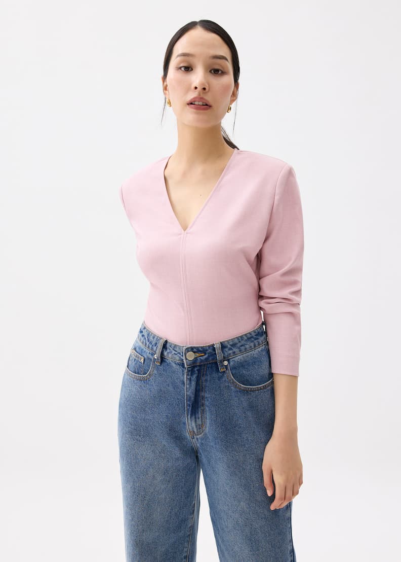 新品 25SS Balloon Tee - Dove Pointelle 2Y SALE】Wide Rib Lace Up Bustier