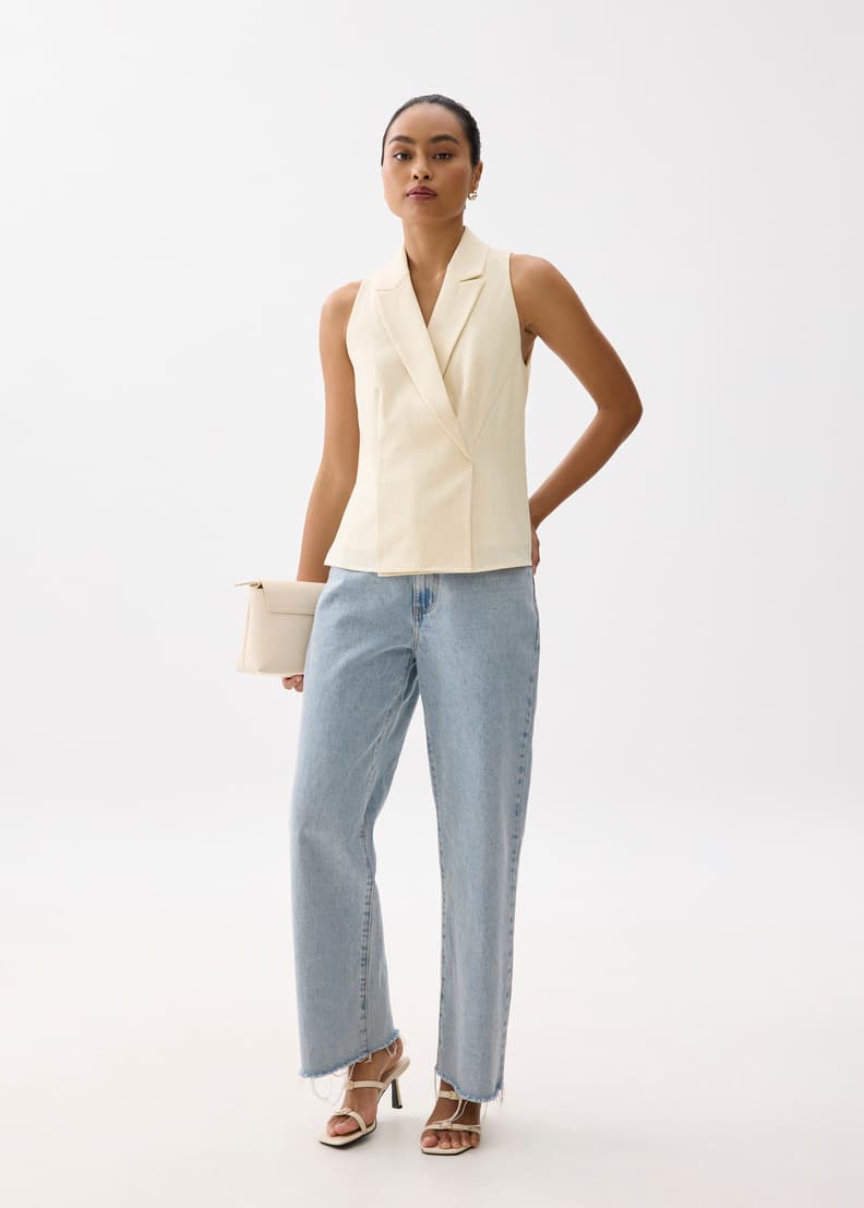 【ご予約品】 Sleeveless Juni Blazer US Bonito Love, | Top カットソー(長袖/七分)