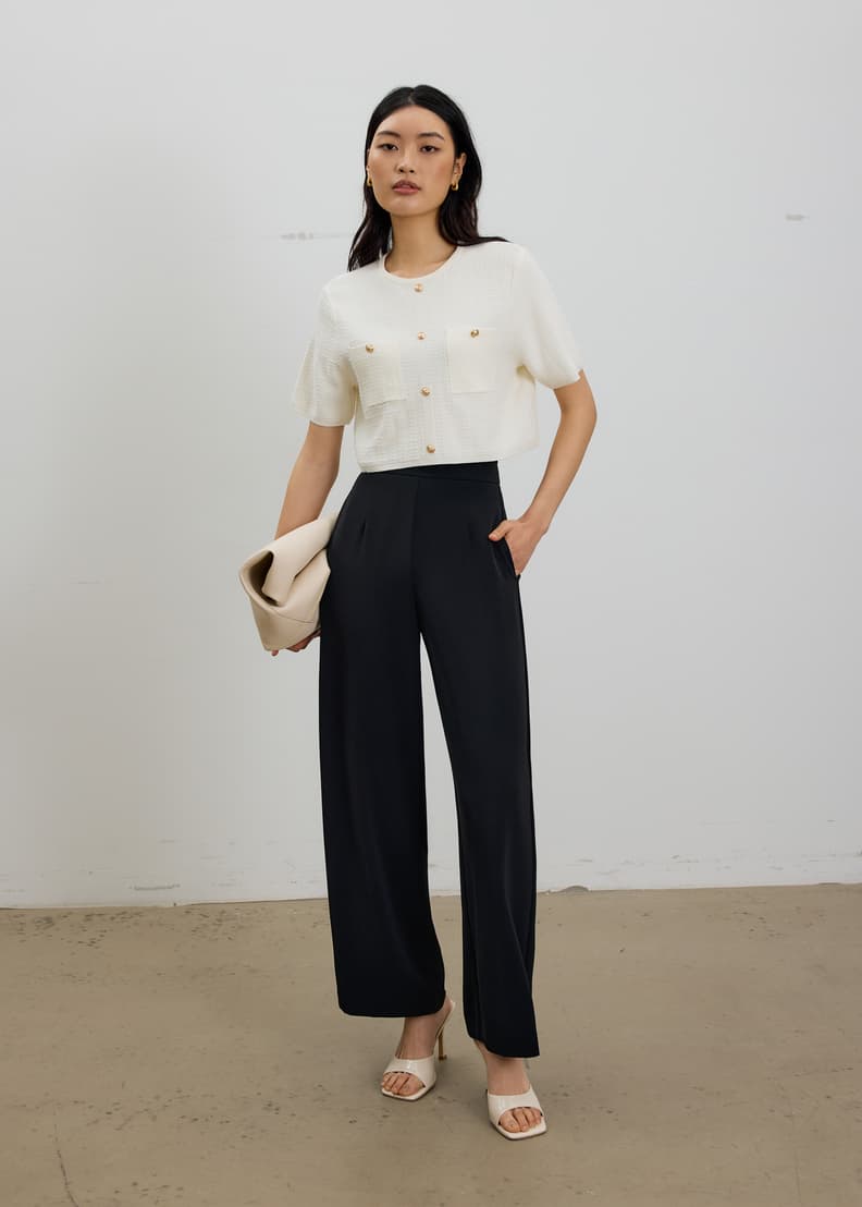 Yoko Boxy Textured Knit Top | Love, Bonito SG