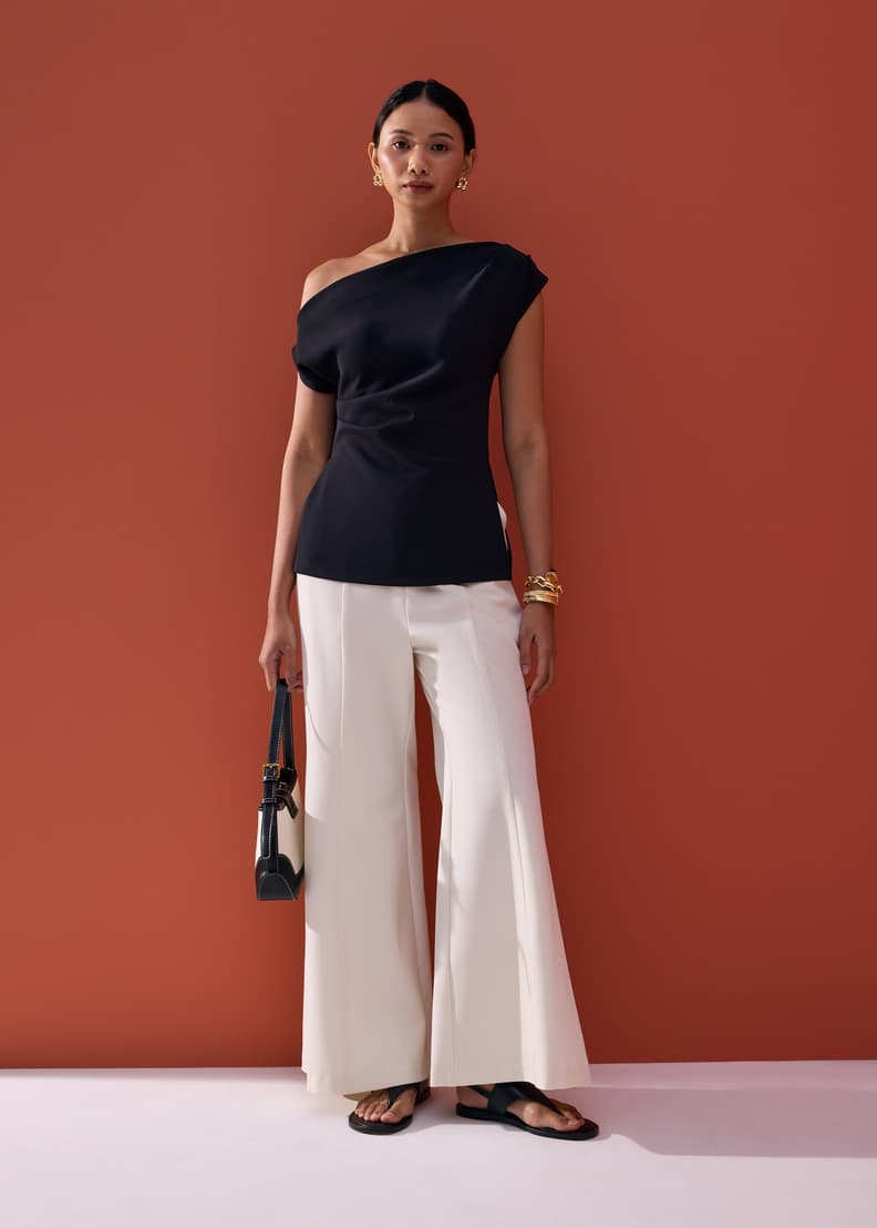 Porto di luna アシンメトリーチュニック Luna Tencel Asymmetric Tunic Top | Love, Bonito INTL