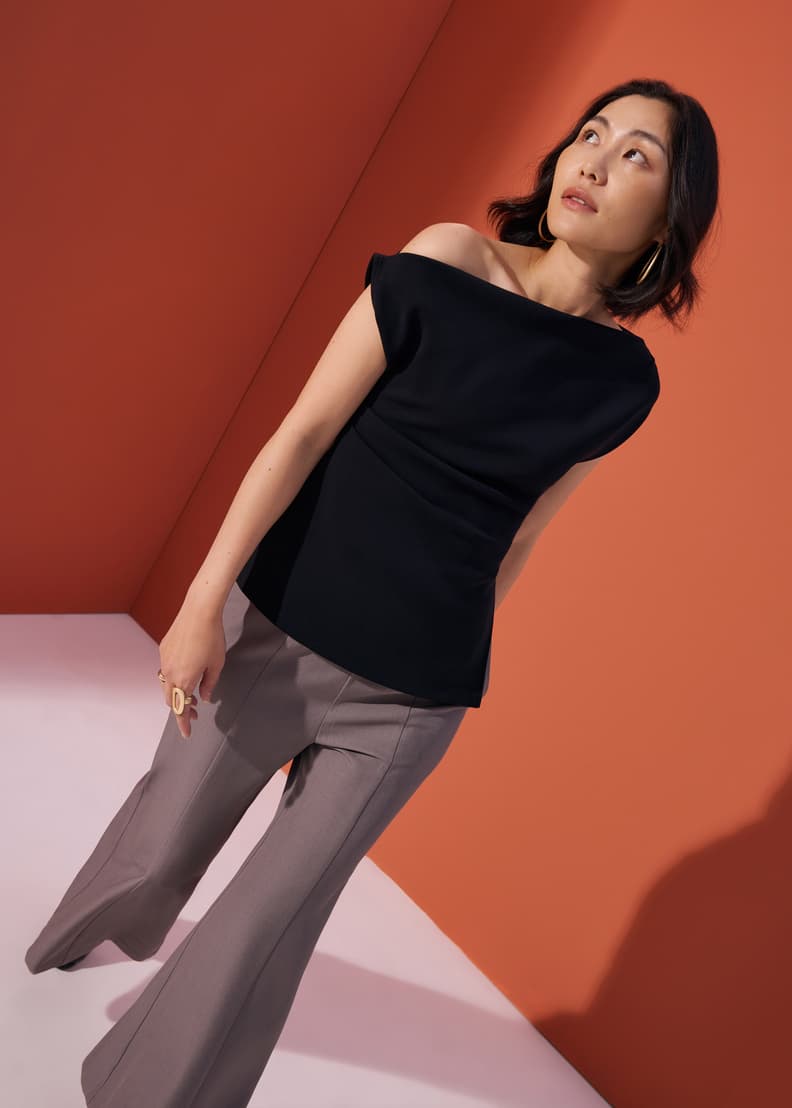 Porto di luna アシンメトリーチュニック Luna Tencel Asymmetric Tunic Top | Love, Bonito US