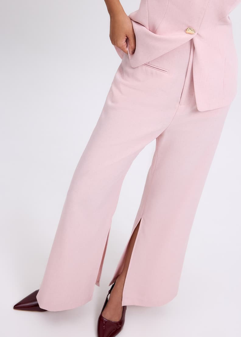 【コットンリネン】Berluti　Slacks Pants　薄ピンク　46　春夏 コットンリネン】Berluti Slacks Pants 薄ピンク 46 春夏 Leggy