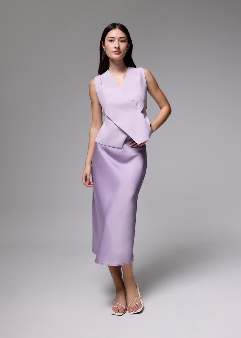 Cafune カフネ vintage satin bias skirt | Deargo