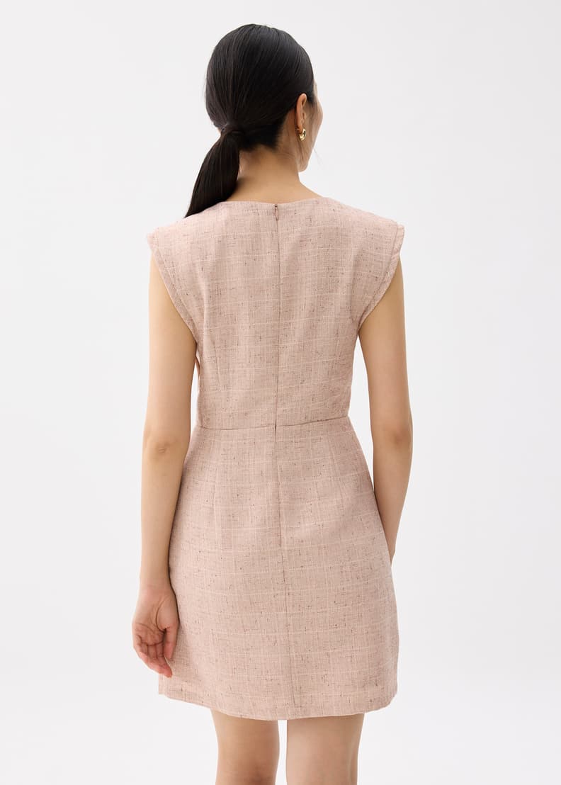 Aria Tweed A-line Mini Dress | Love, Bonito US