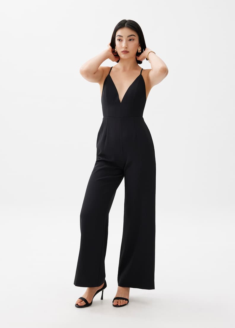 Leggy™ Keana Padded Kick Flare Jumpsuit | Love, Bonito ID