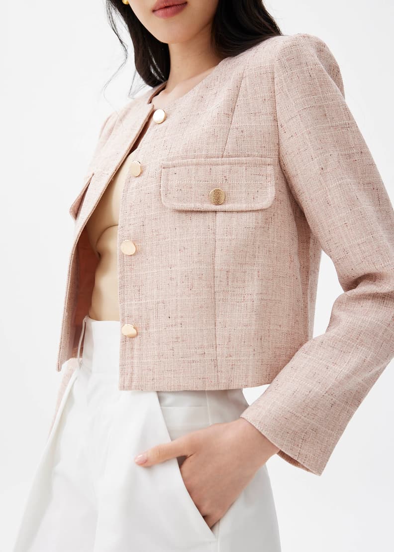 Arden Tweed Jacket | Love, Bonito US