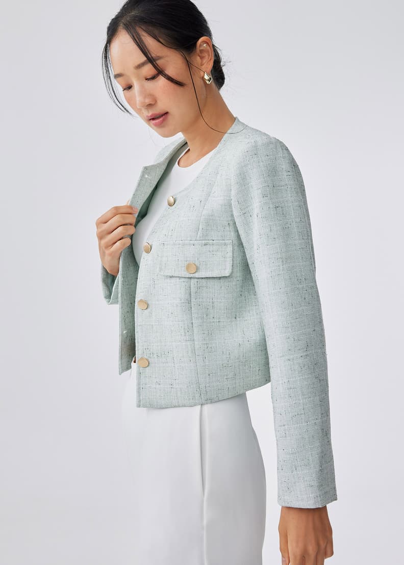Arden Tweed Jacket | Love, Bonito US
