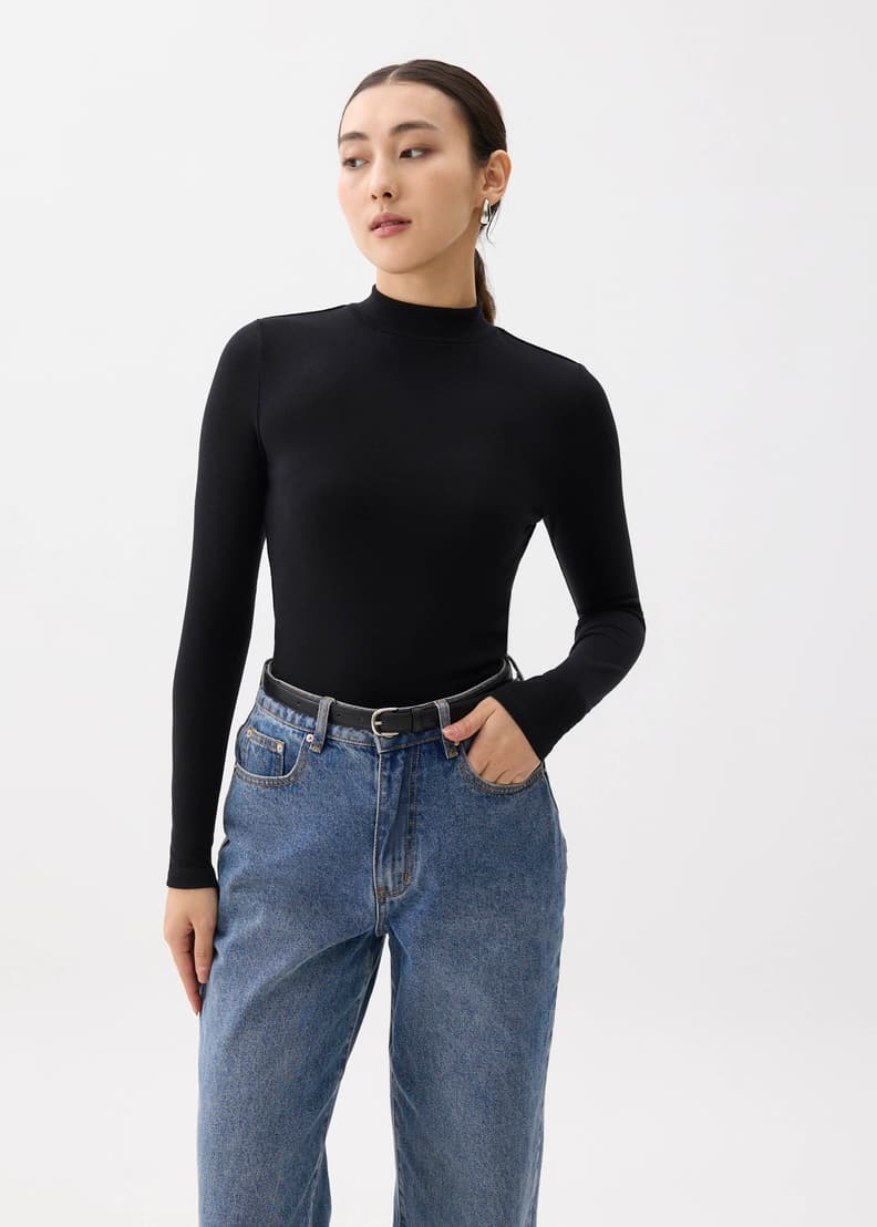 Minh Mock Neck Long Sleeve Top | Love, Bonito HK
