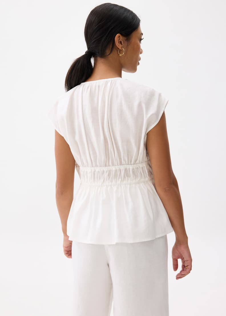sheer over flare blouse（ivory） Buy Ivory Sheer Cape Tie Neck Embroidered Blouse from Next
