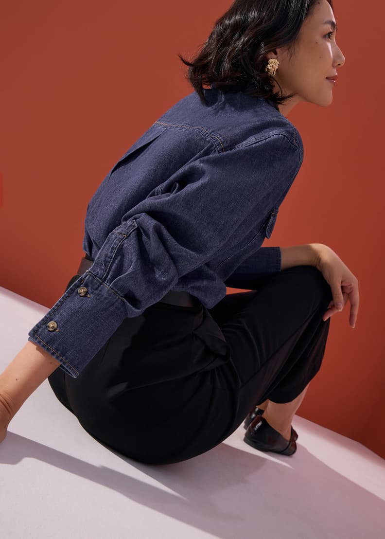 【WONDER WONDER】Sojeun Eyelet Belt Pleats Shirt Mini OP Short Sleeve Boxy Shirt