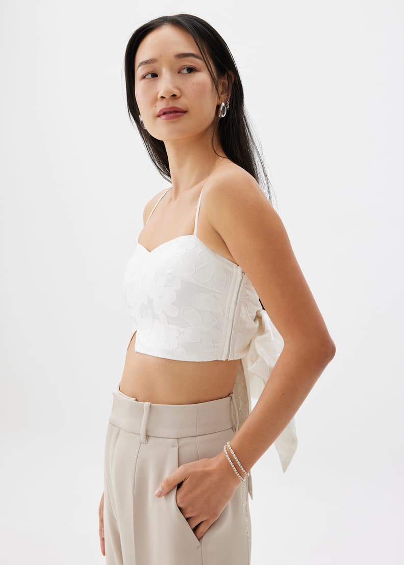 全国どこでも送料無料！ Camisole Bustier Jacquard Padded Top US Bonito Love, | トップス