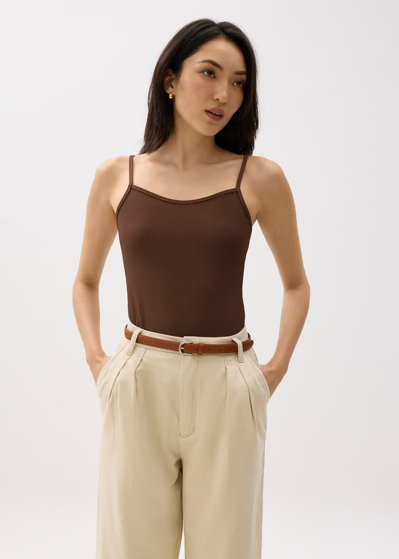 Fitted Jersey Camisole Top | Love, Bonito MY