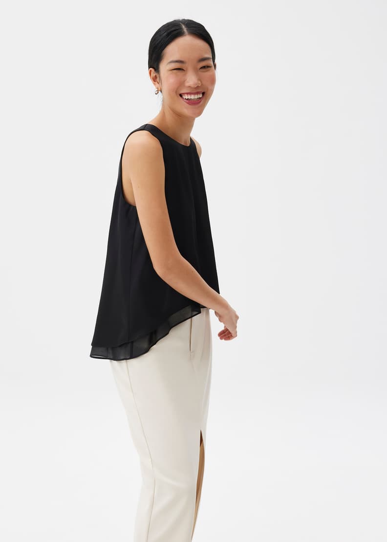 Satin Trapeze Shell Top | Love, Bonito INTL Satin Trapeze Shell Top | Love, Bonito INTL