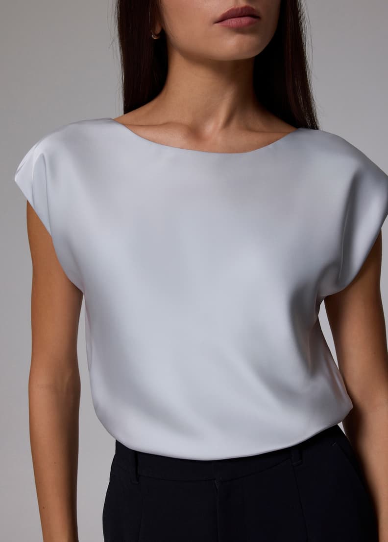Satin shell blouse hotsell