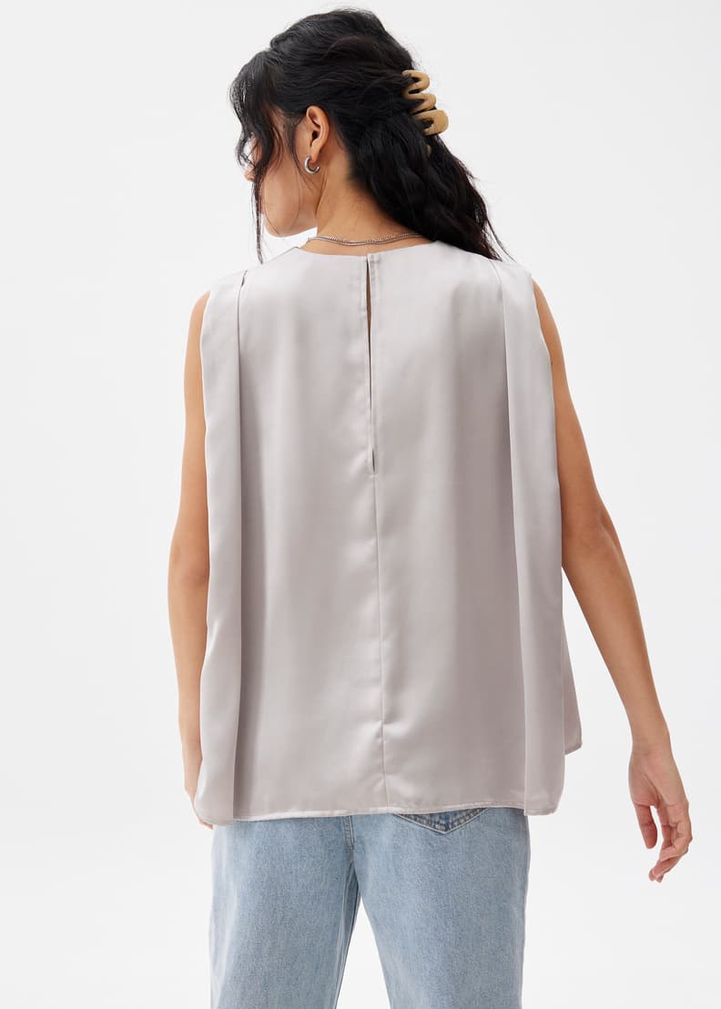 Satin Boxy Shell Top | Love, Bonito ID