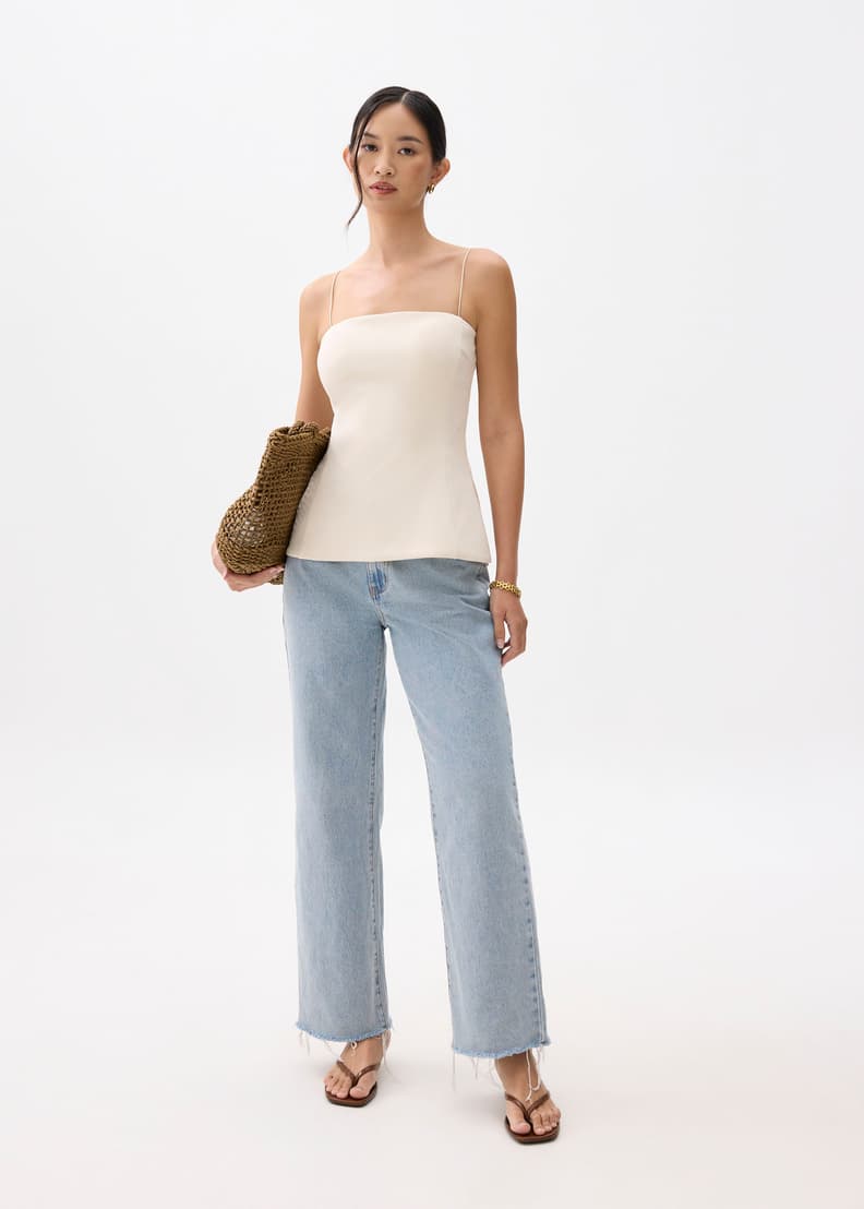 Padded Straight Neck Tube Top | Love, Bonito US