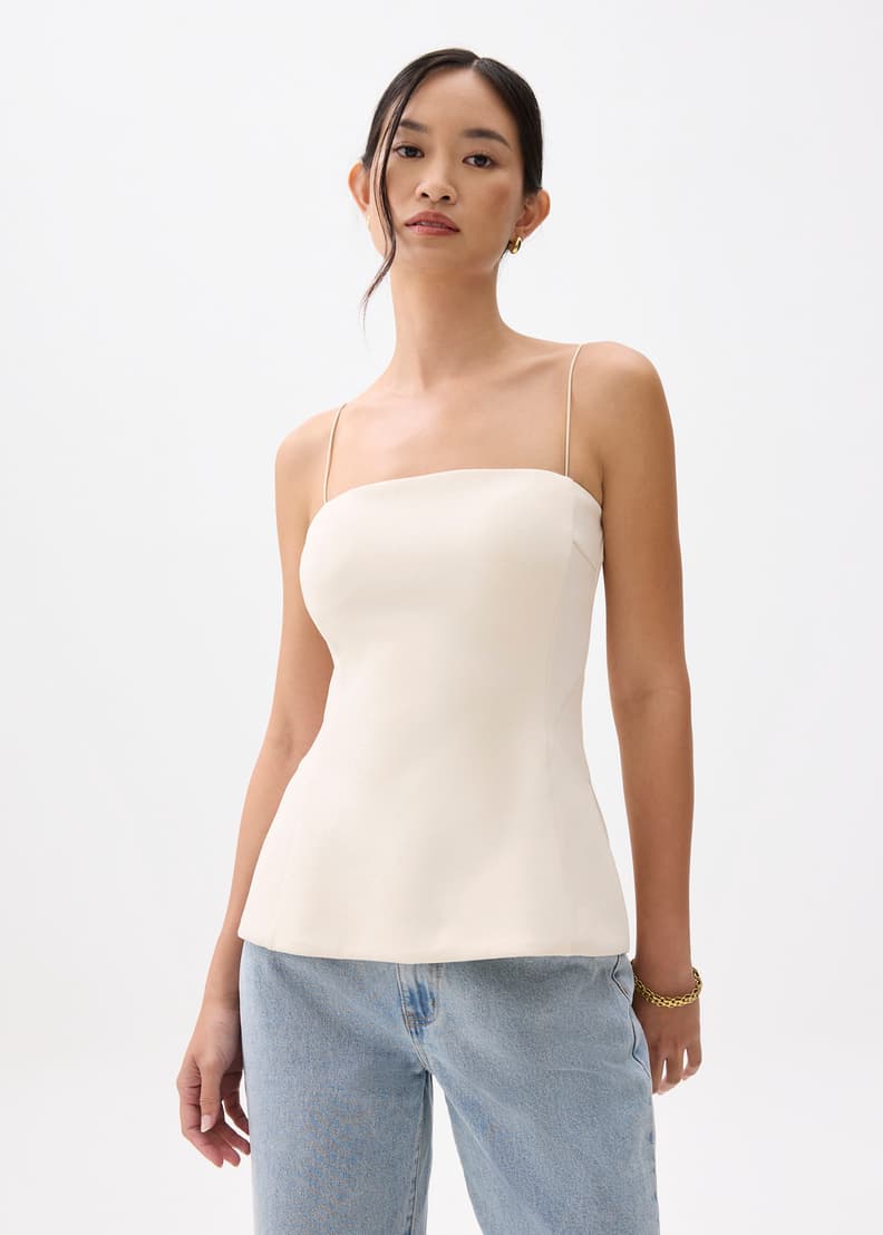 Padded Straight Neck Tube Top | Love, Bonito US