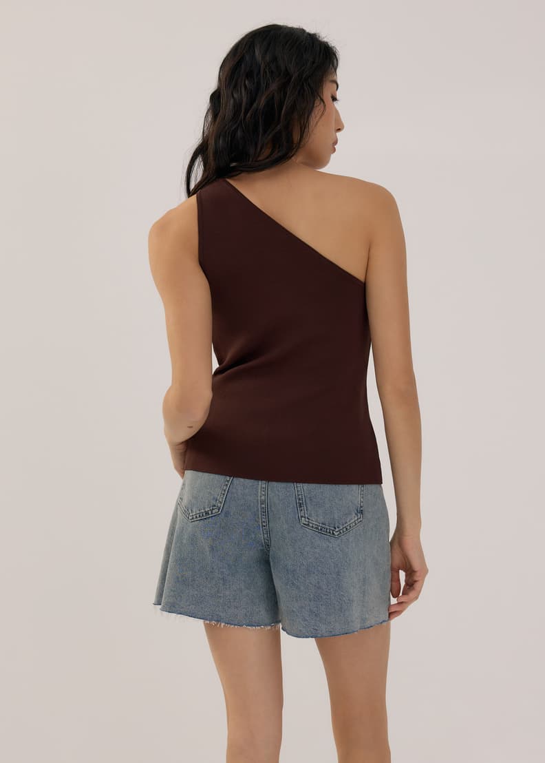 Crinkled Asymmetric Toga Top | Love, Bonito INTL
