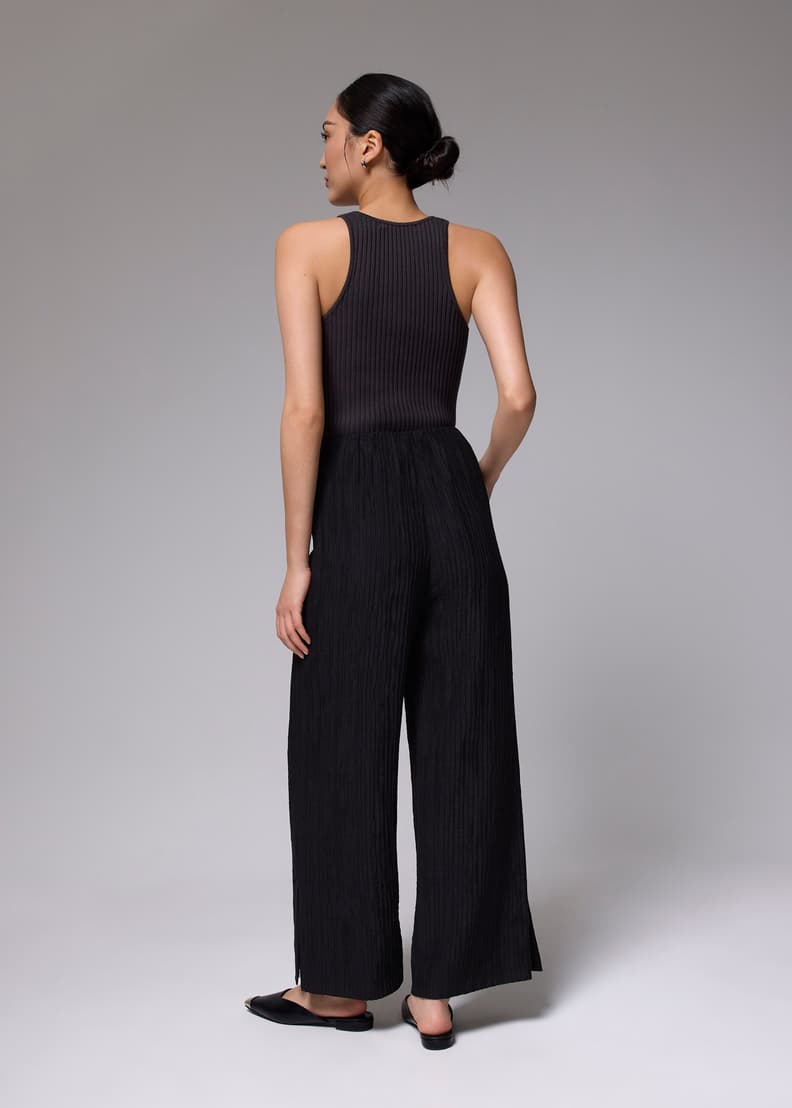 Leggy™ Crinkled High Waist Wide Leg Pants | Love, Bonito US