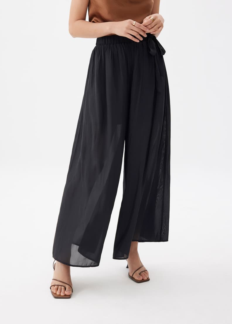 Elastic Wide Leg Palazzo Pants | Love, Bonito US Elastic Wide Leg Palazzo Pants | Love, Bonito US