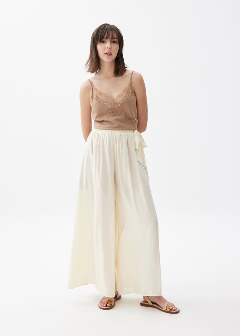 Elastic Wide Leg Palazzo Pants | Love, Bonito US