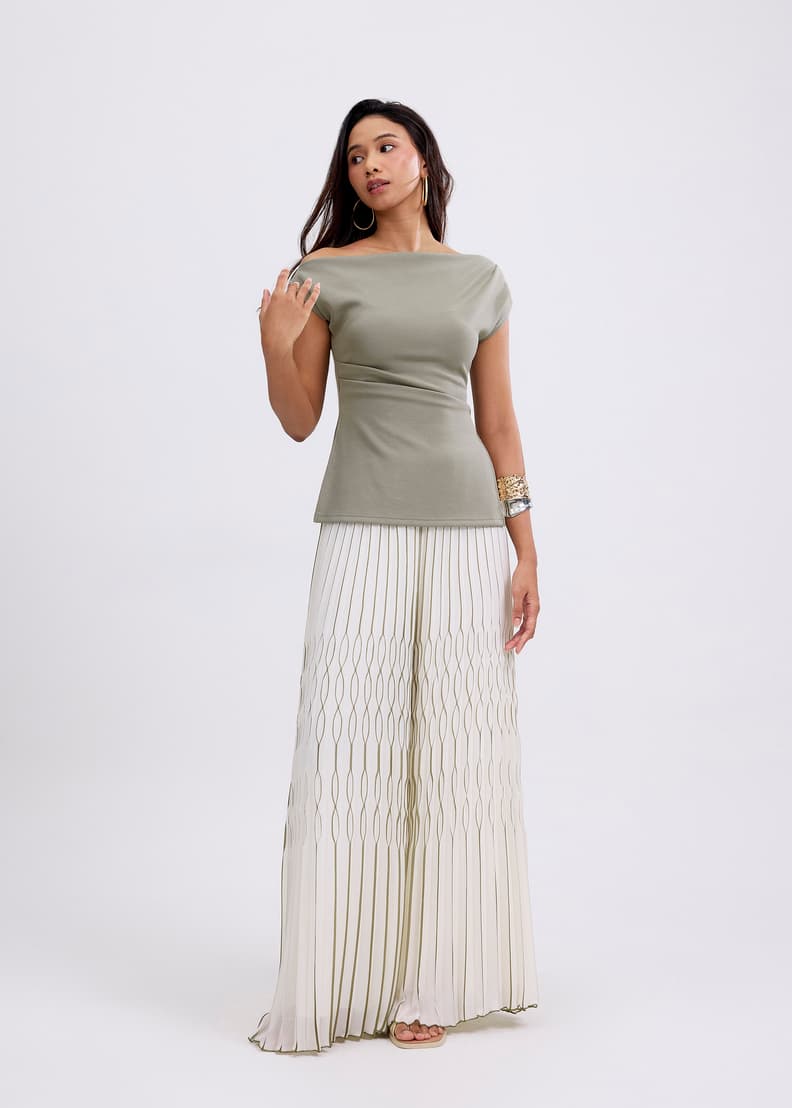 【BAON】Corenti Banding Ribbed Brushed Wide Pants Banding Pants | NAIN Korean Women's Clothes Online