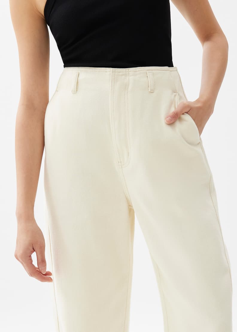 Ribbed Denim Jeans (White) – Ubuntu Revolution