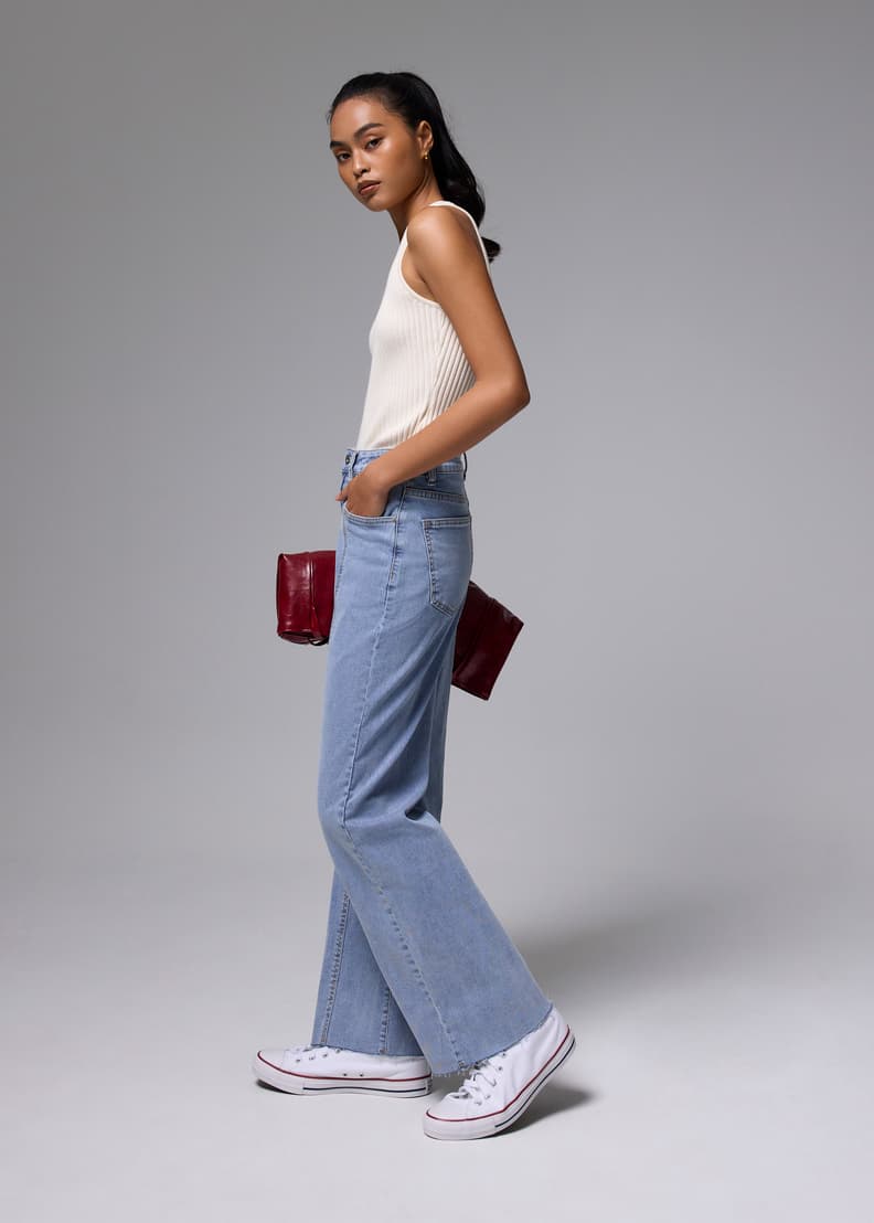 【BAON】Toro Pintuck Washing Over Denim Pants Basic, Long/S~XL] Gus Washing Pintuck Wide Denim Pants