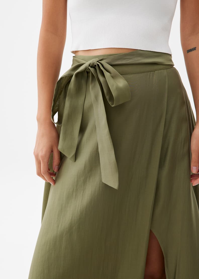 Tie Flare Maxi Skirt | Love, Bonito US