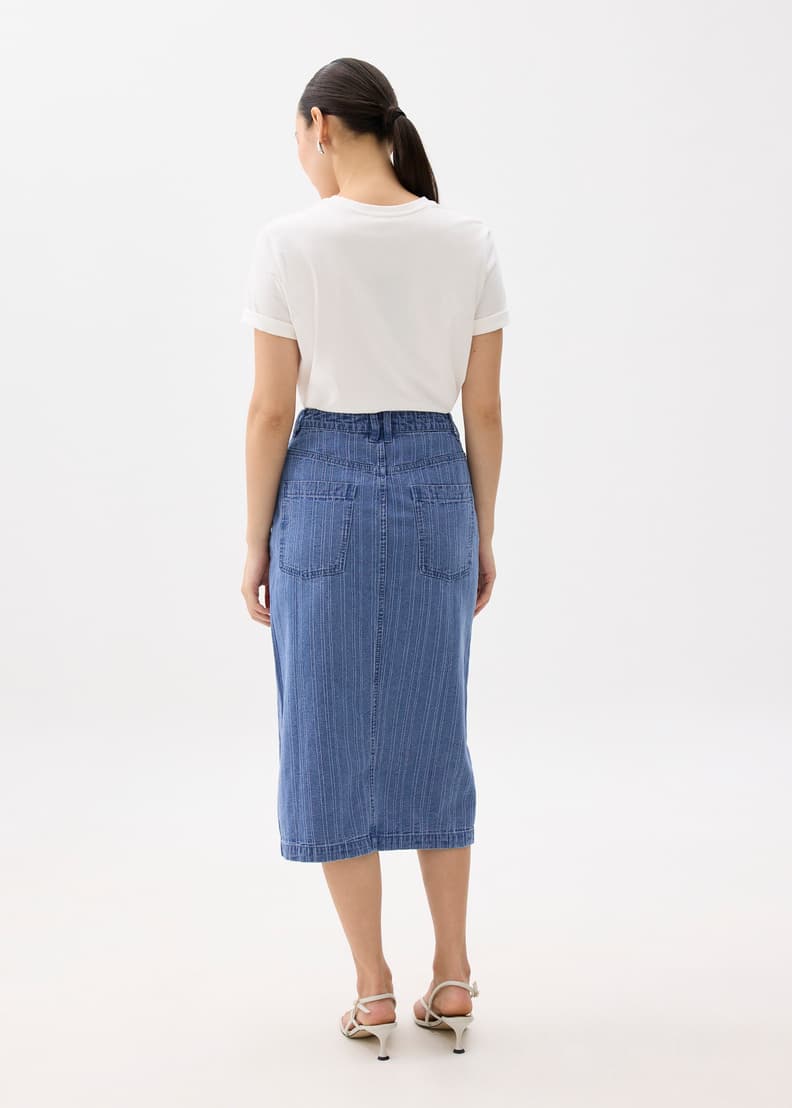 【NONCODE】Rino Heart Denim Skirt HEART DENIM SKIRT - Blue | ZARA Australia