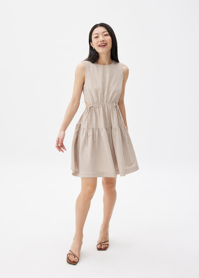 Striped Fit & Flare Mini Dress | Love, Bonito INTL