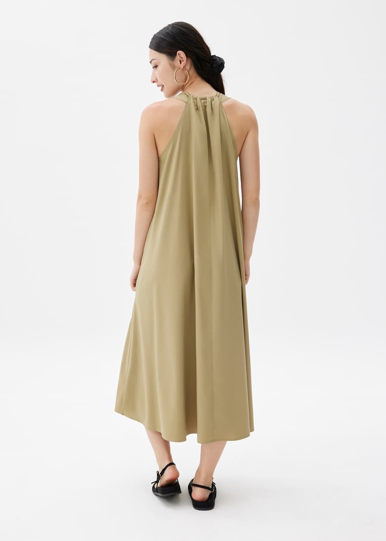 V-neck Trapeze Midaxi Dress | Love, Bonito ID