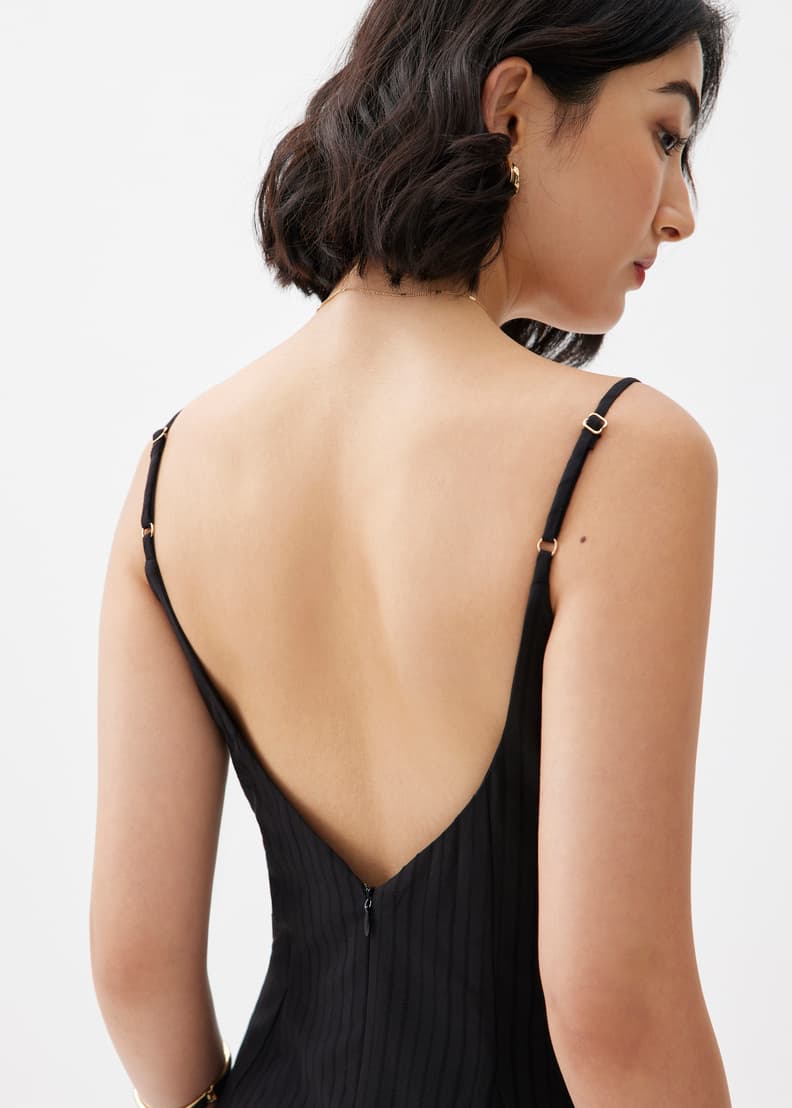 Low cut fit and flare dress shop