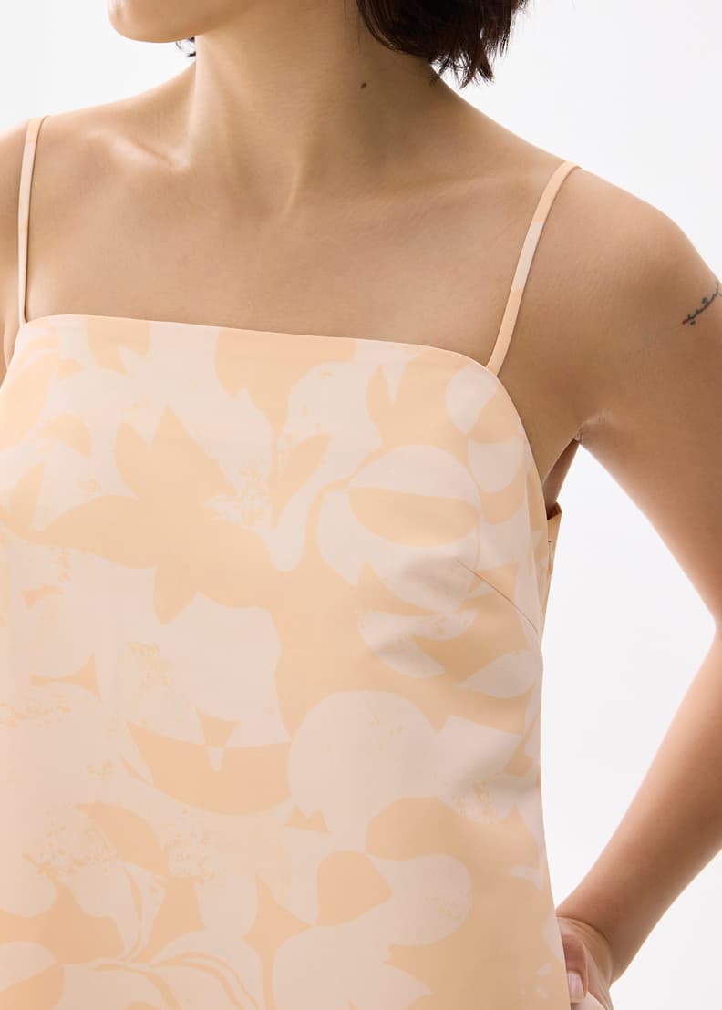 Straight Neck Shift Mini Dress in Sunburst | Love, Bonito US