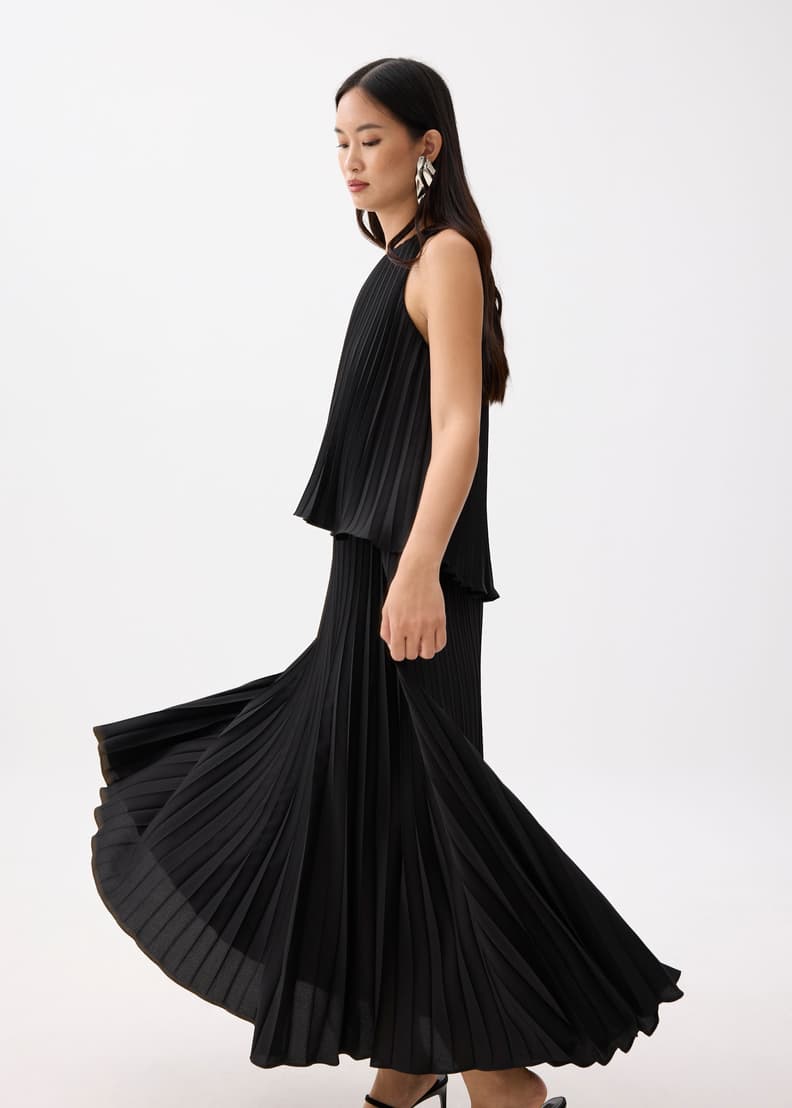 Pleated Trapeze Maxi Dress | Love, Bonito US Pleated Trapeze Maxi Dress | Love, Bonito US