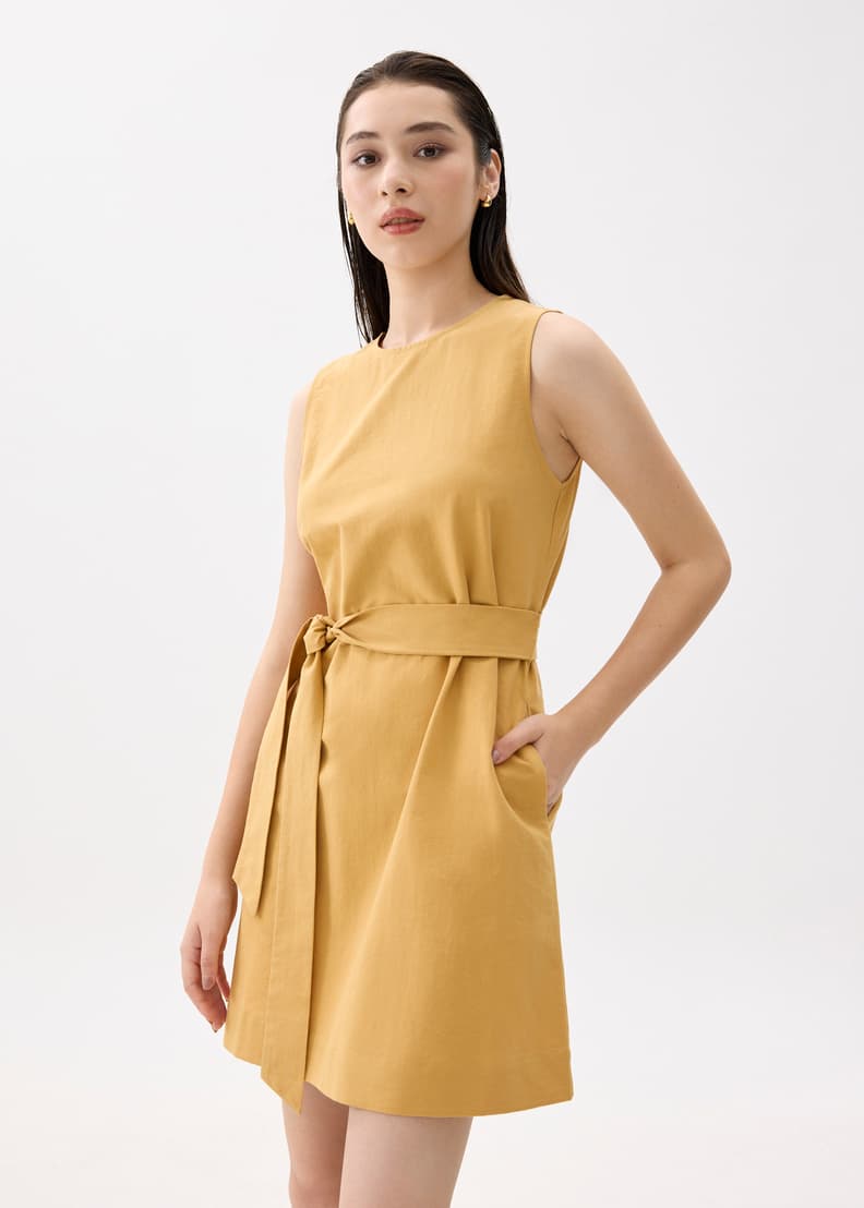 Round Neck Shift Mini Dress | Love, Bonito SG