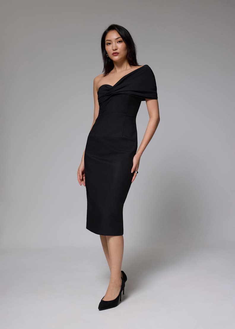 【Love Bonito】Charlotte V-neck Column Midi Dress Charlotte V-neck Column Midi Dress | Love, Bonito US