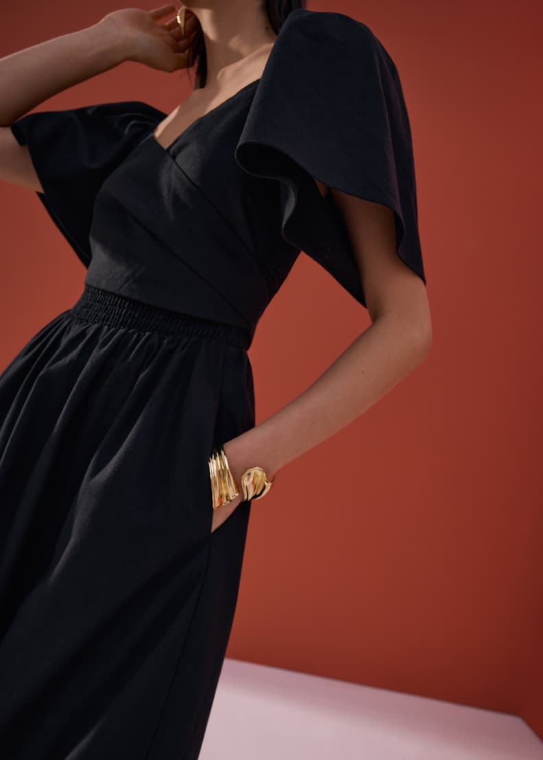 みなぴあぺ Reversible Bell Sleeve Fit & Flare Midaxi Dress | Love