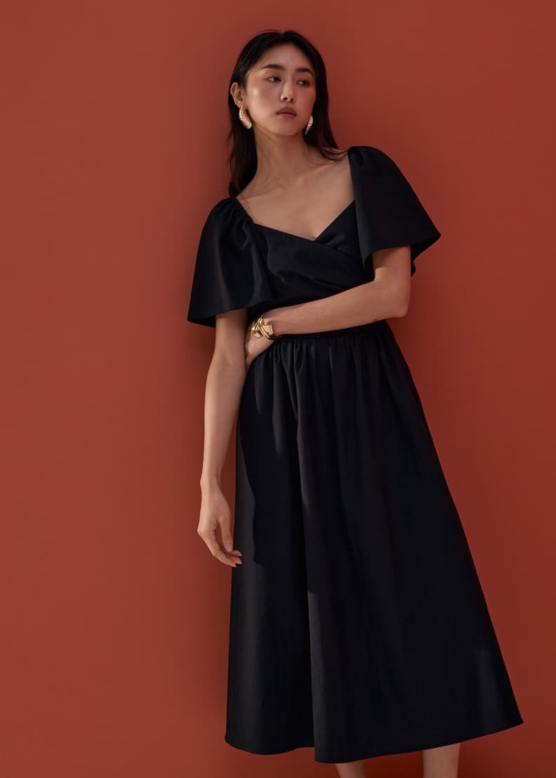 Reversible Bell Sleeve Fit & Flare Midaxi Dress | Love