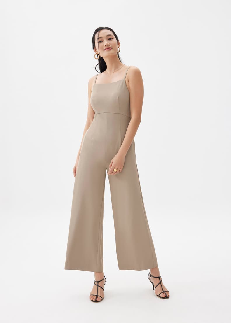 Padded Cut Out Straight Neck Jumpsuit | Love, Bonito US Padded Cut Out Straight Neck Jumpsuit | Love, Bonito US