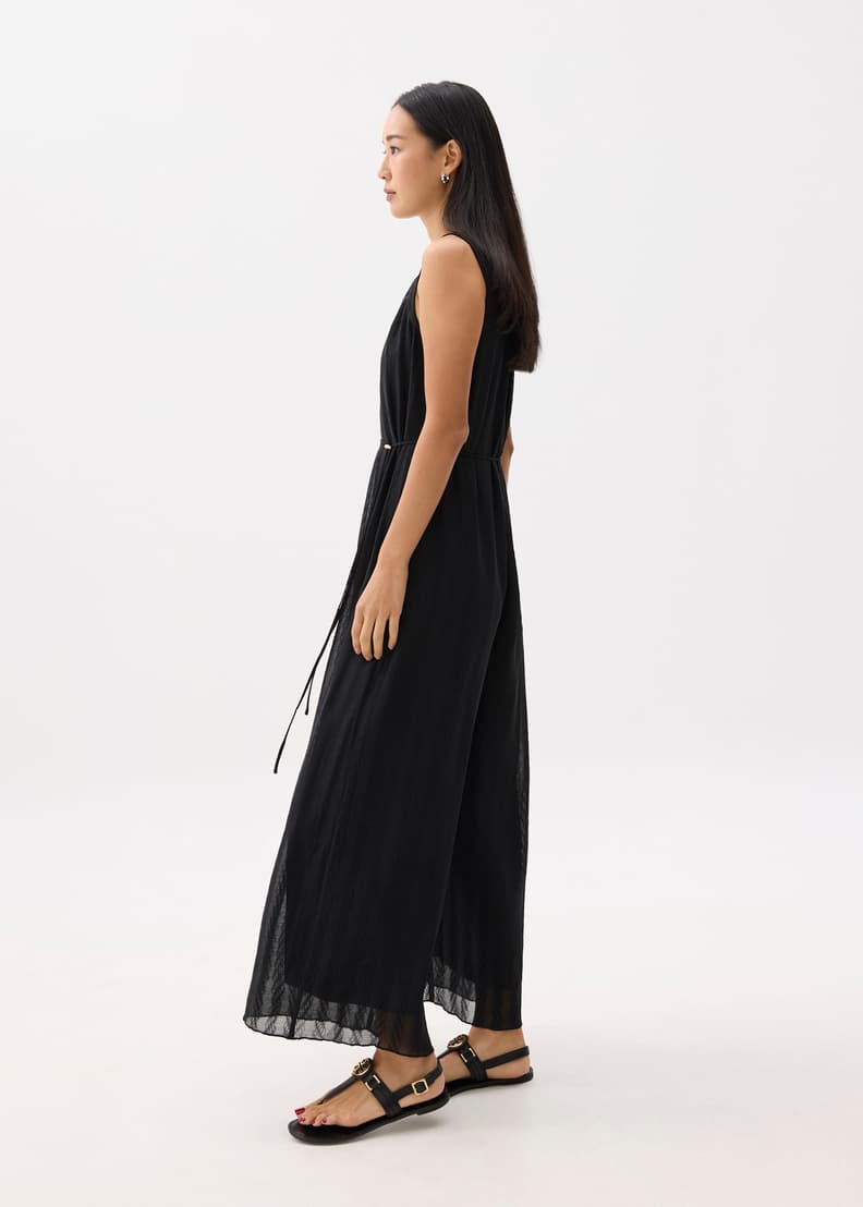 Relaxed Crinkled Wide Leg Jumpsuit | Love, Bonito HK