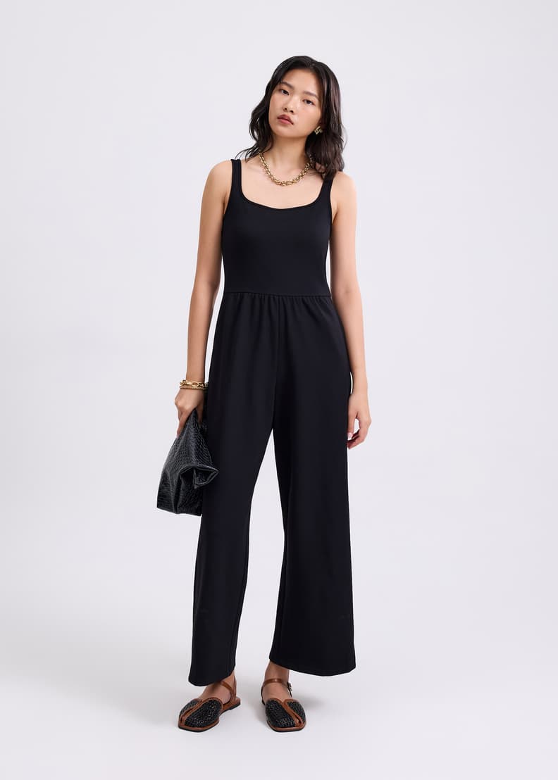 Leggy™ Elastic Jersey Square Neck Jumpsuit | Love, Bonito SG