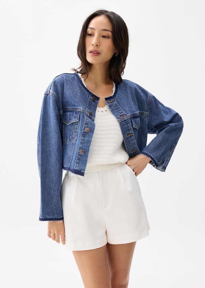 【YOURNUS】Diain Half Crop Jacket YOURNUS】Diain Half Crop Jacket (YOURNUS/ジャケットその他