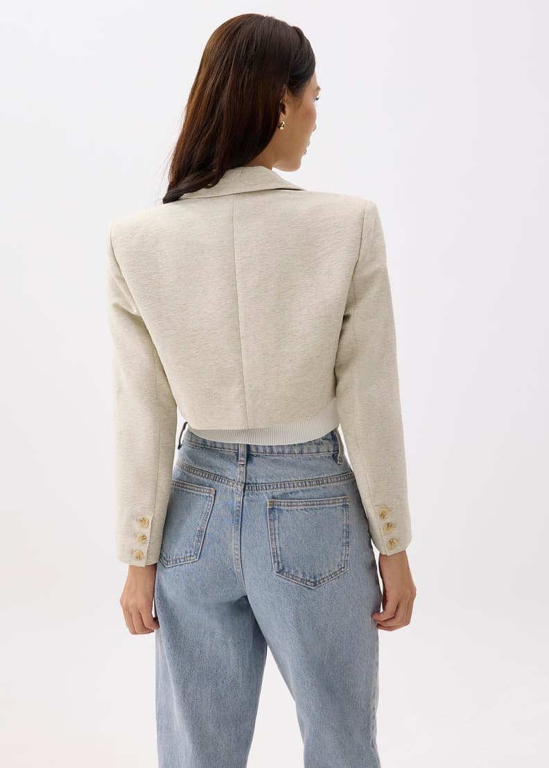 Tailored Boxy Crop Blazer | Love, Bonito US
