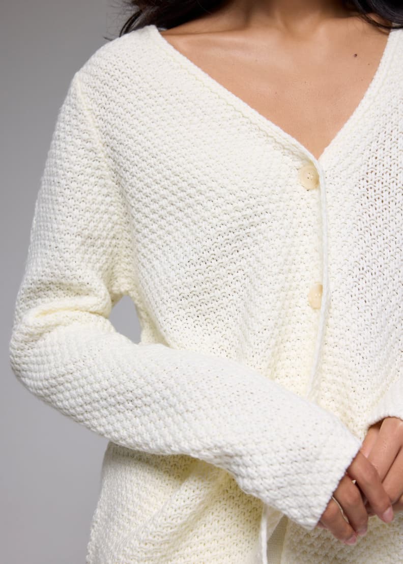 V-neck Knit Cardigan | Love, Bonito US
