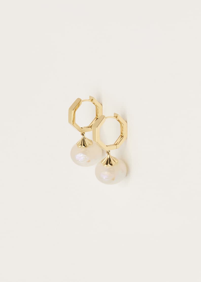 Gold and crystal drop earrings online