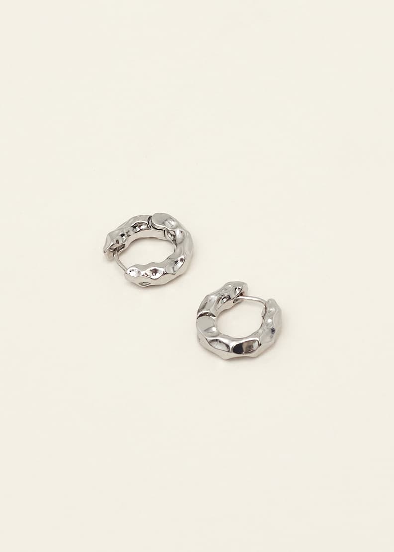 White discount chunky earrings