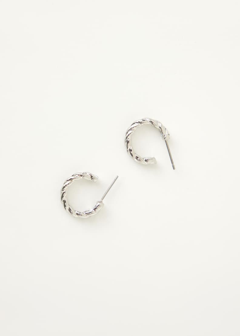 Adelaide Silver Hoop Earrings